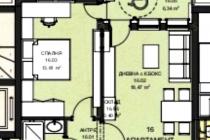 Byt s jednou spálňou v rezidenčnom komplexe „Malka Vodenitsa 2” ID: 4797 - Фото1