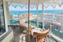 Výhľad na more, moderná rekonštrukcia, 2 spálne, komplex „Oasis“, Ravda ID: 6072 - Фото22