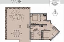 Apartmán s obrovskou terasou a 2 spálňami v komplexe „Aphrodita Green“ ID: 6047 - Фото16