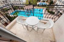 Pool view. Apartment in the “Dawn Park” complex, Sunny Beach resort ID: 6115 - Photo 11