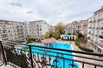 Pool view. Apartment in the “Dawn Park” complex, Sunny Beach resort ID: 6115 - Photo 12