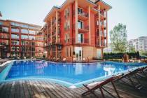 Светли стаи, 2 тераси, комплекс „Sunny View Central“, курорт Слънчев бряг ID: 6050 - Снимка 1