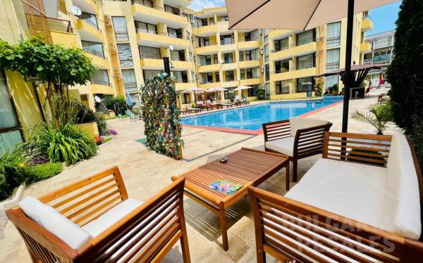 Widok na basen, 2 sypialnie,  kompleks „Sands”, Słoneczny Brzeg ID: 5856 - Фото13