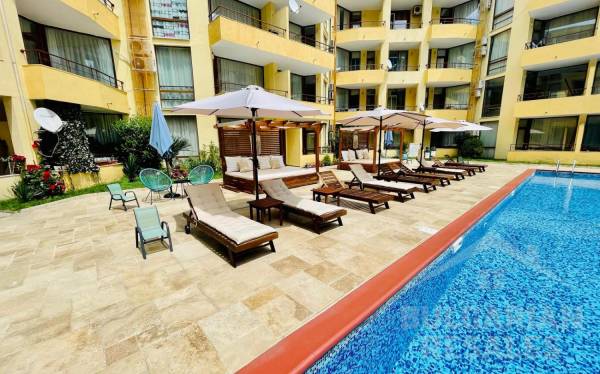 Widok na basen, 2 sypialnie,  kompleks „Sands”, Słoneczny Brzeg ID: 5856 - Фото14