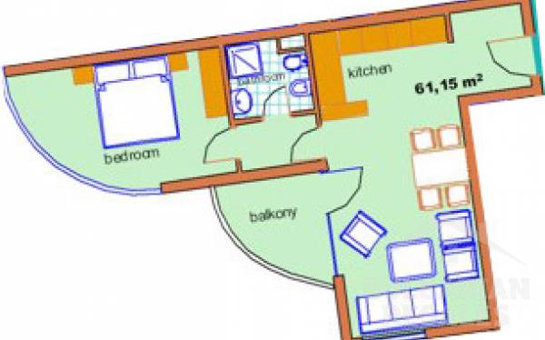 Marina Holiday Club Apartament z 2 sypialniami. ID: 771 - Фото14