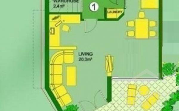 Willa z 2 sypialniami, nadaje się do zamieszkania przez cały rok ID: 5940 - Фото18