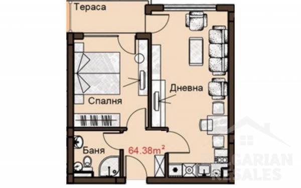 Удобный апартамент с видом на бассейн в "Шато Ахелой 2" ID: 5533 - Фото 12