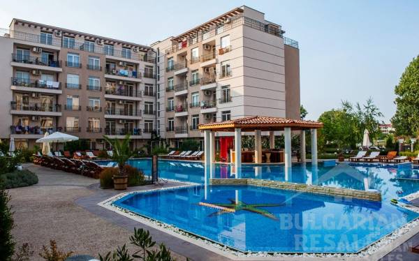 Pool view. Apartment in the “Dawn Park” complex, Sunny Beach resort ID: 6115 - Photo 13