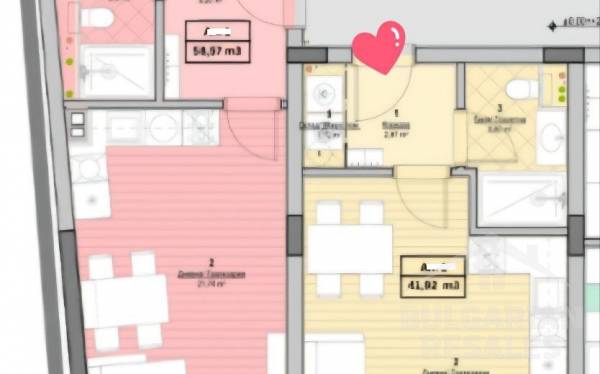 Студия в комплексе «Emilia Romana City 2», курорт Солнечный Берег ID: 6176 - Фото 2