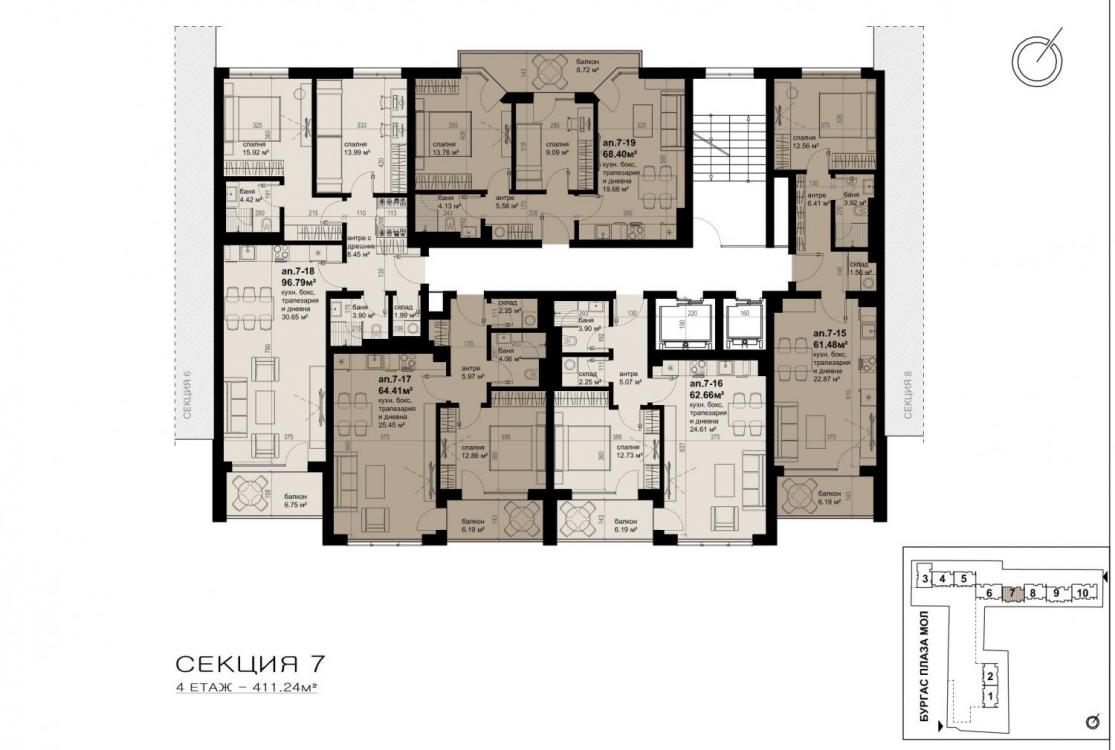 Grand Plaza Residence - Burgas ID: 5416 - Photo 2