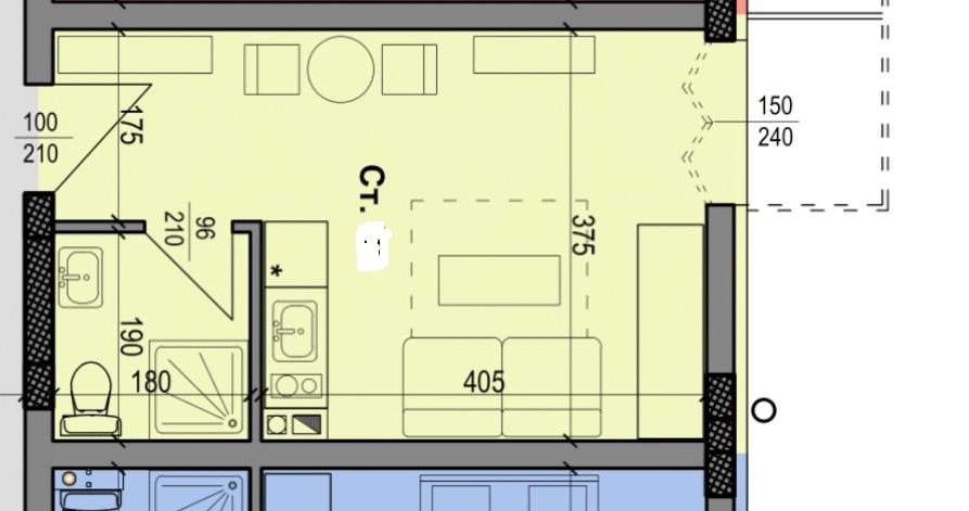 Студия в новом комплексе в Несебре ID: 5828 - Фото 1