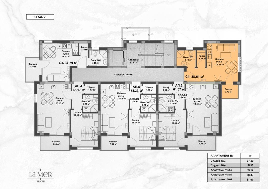 Изгодна покупка! Апартамент в строящ се комплекс „La Mer Silver Residence 2“ ID: 5625 - Снимка 2