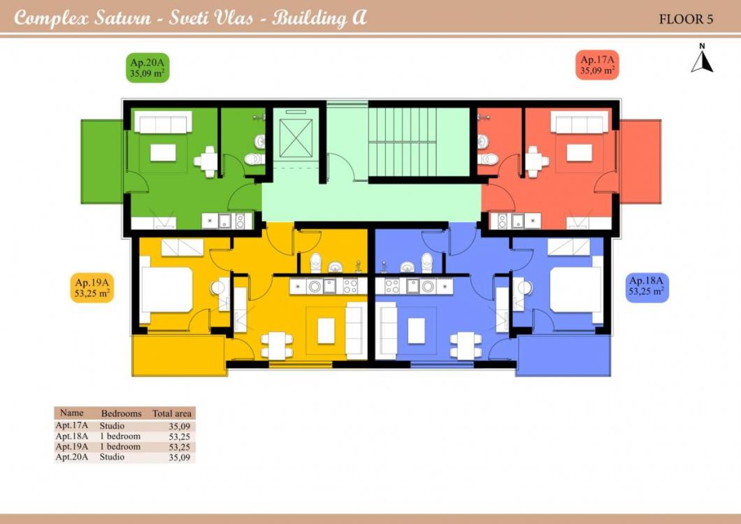 Сатурн жилой комплекс Свети Влас ID: 5692 - Фото 2