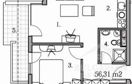 Апартамент с 2 спални в Holiday Golf Fort Club - Снимка 13