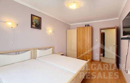 Вид на море! Апартамент с 2 спальнями и камином близко к пляжу, Свети Влас - Фото 14