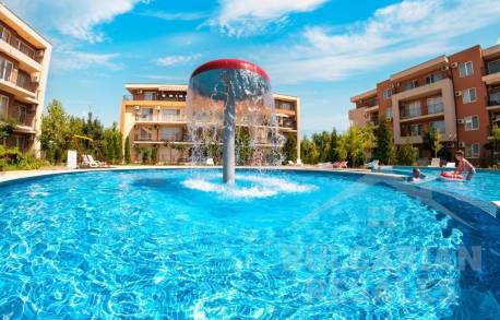 Výhľad na bazén, 2 izby, komplex s rozsiahlym areálom „Nessebar Fort Club“ - Фото17