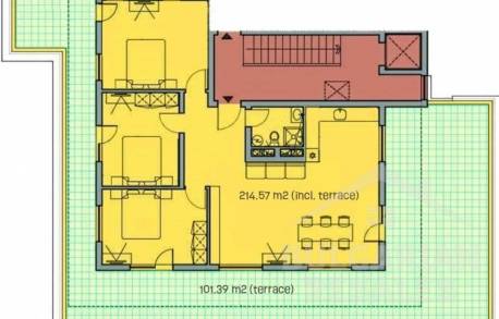 Фронтальный вид на море, первая линия, 3 спальни, комплекс 