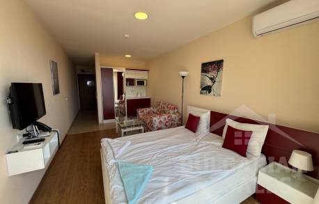 Pierwsza linia brzegowa, widok na morze, studio w kompleksie „Premier Fort Beach”, Sveti Vlas - Фото4