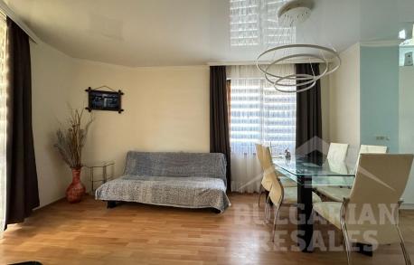 Изглед към морето и басейна, 2 спални, готов за нанасяне апартамент - Снимка 12