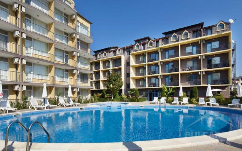 Studio na raty, widok na basen, kompleks „Jasmine Residence Club”, Słoneczny Brzeg - Фото1