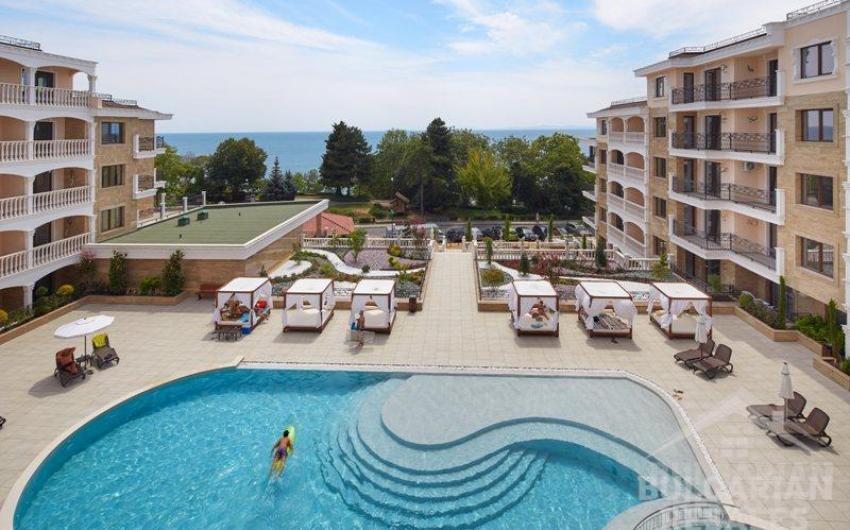 Современная студия с ремонтом, вид на море, комплекс 