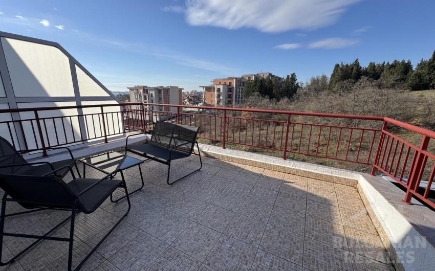 Mezzanine s 2 spálňami, výhľad na more, komplex „Green Fort“ - Фото13