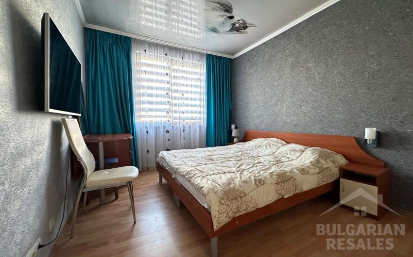 Вид на море и бассейн, 2 спальни, готовая к проживанию квартира - Фото 5