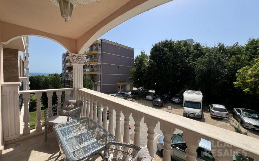 Современная студия с ремонтом, вид на море, комплекс 