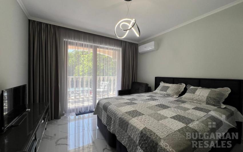 Современная студия с ремонтом, вид на море, комплекс 