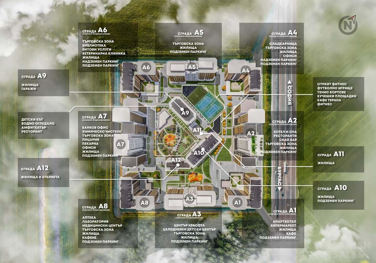Kúpa novostavby v Burgase - byty v novej štvrti 