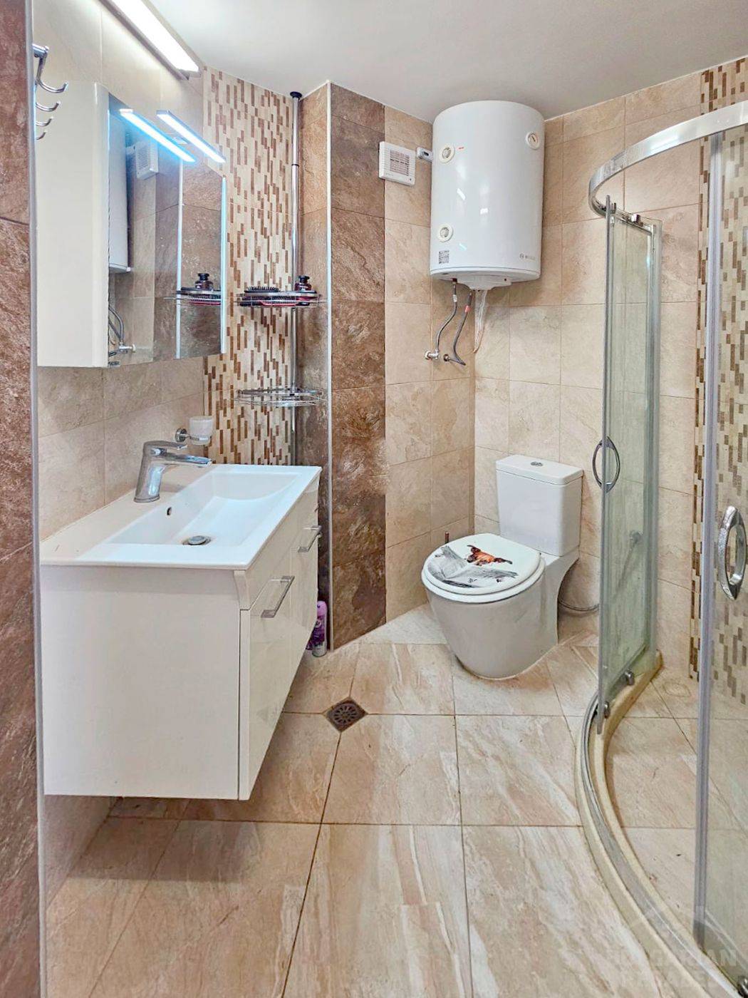 Výhľad na more, moderná rekonštrukcia, 2 spálne, komplex „Oasis“, Ravda ID: 6072 - Фото16