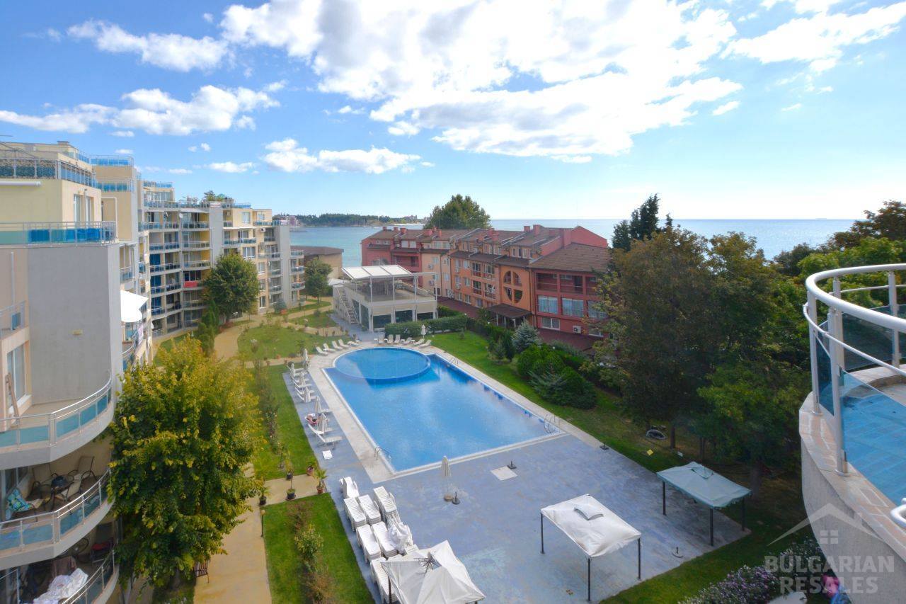 Výhľad na more, moderná rekonštrukcia, 2 spálne, komplex „Oasis“, Ravda ID: 6072 - Фото20