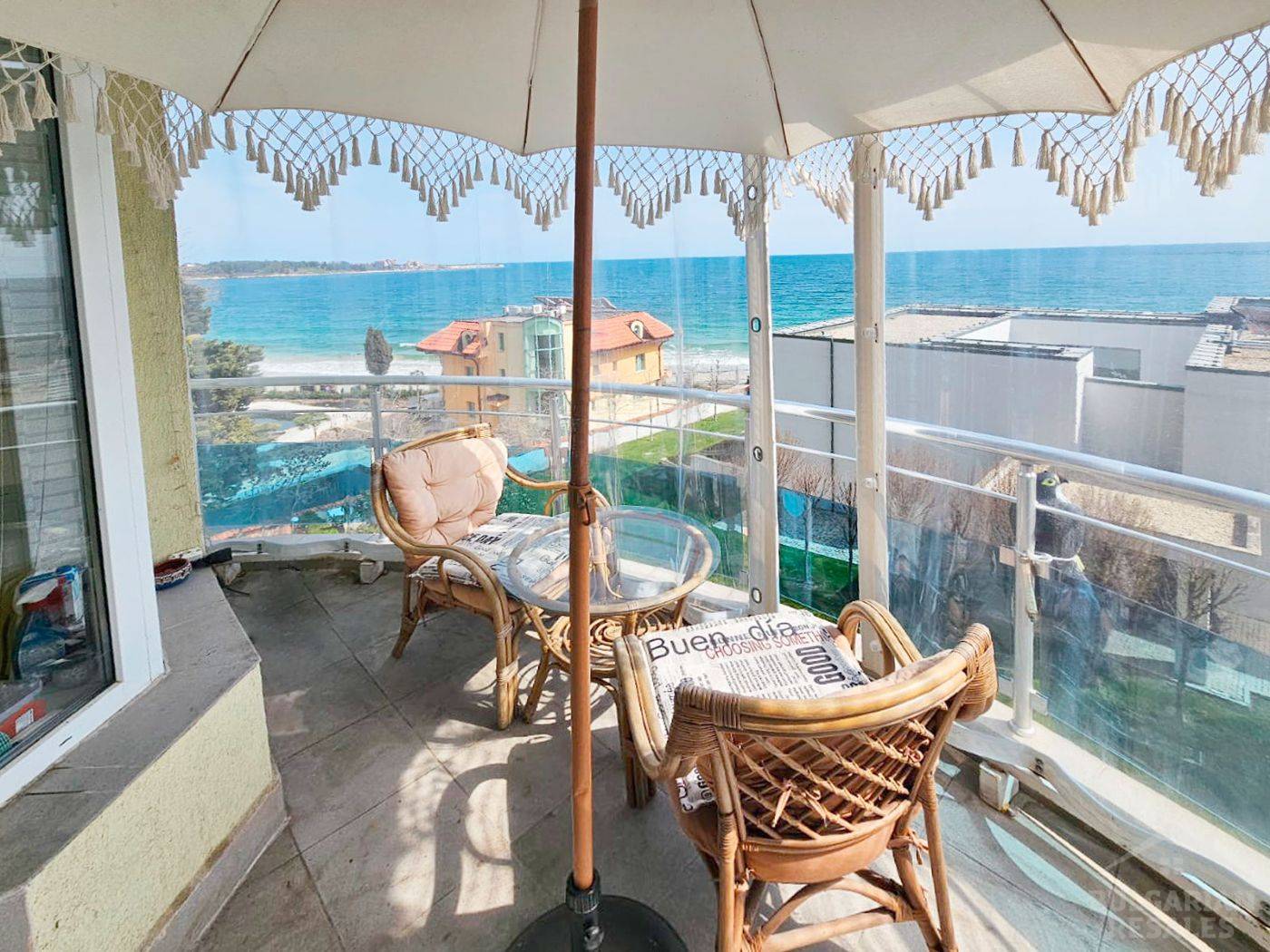 Výhľad na more, moderná rekonštrukcia, 2 spálne, komplex „Oasis“, Ravda ID: 6072 - Фото22