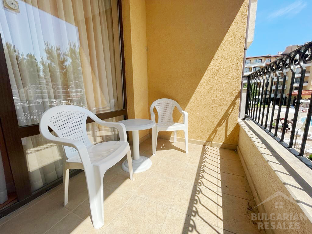 Výhľad na bazén! Štúdio v komplexe Royal Sun ID: 3756 - Фото6