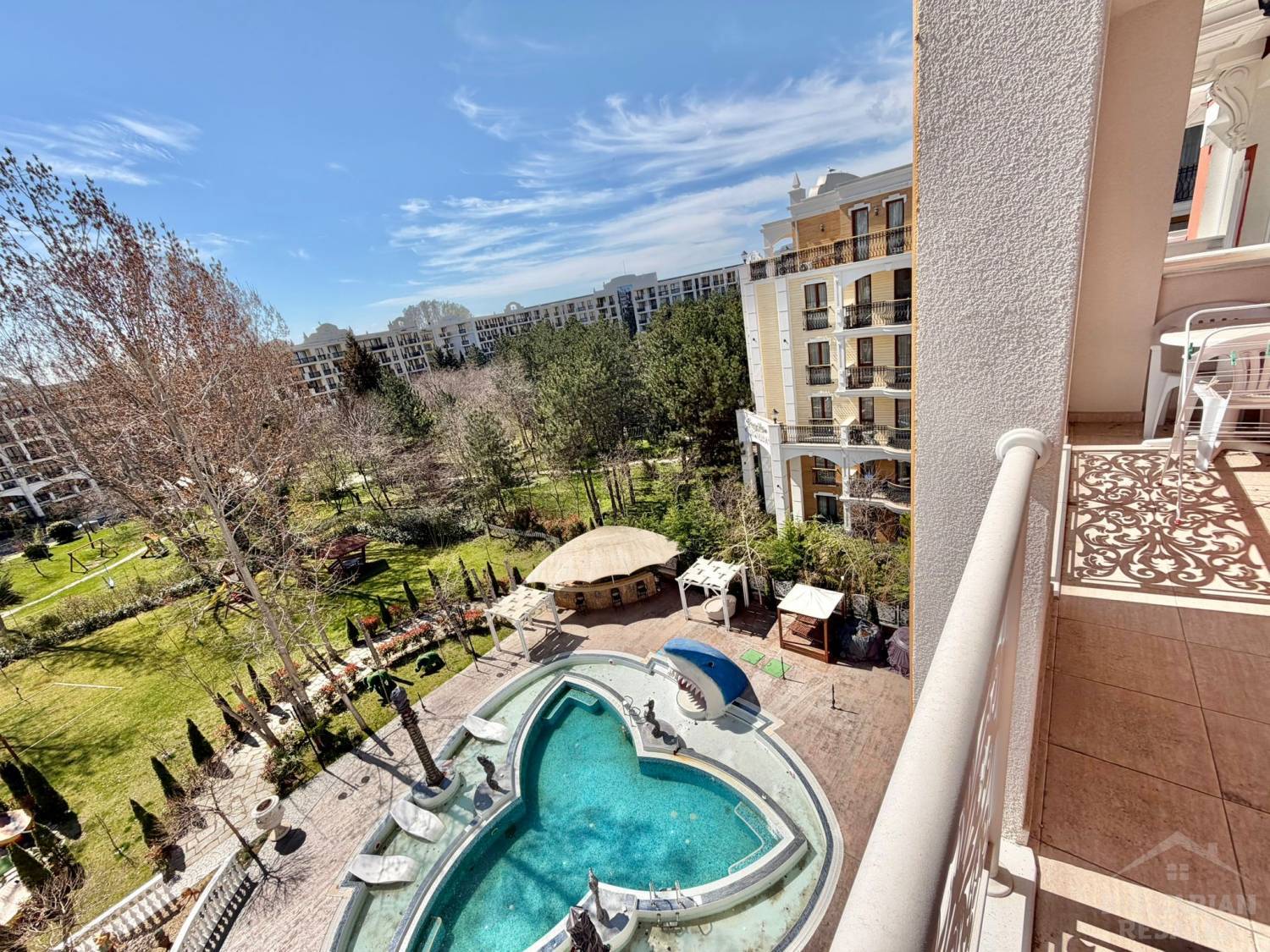 Widok na basen, 1 sypialnia, kompleks z eleganckim terenem „Sweet Homes 6” ID: 6043 - Фото10