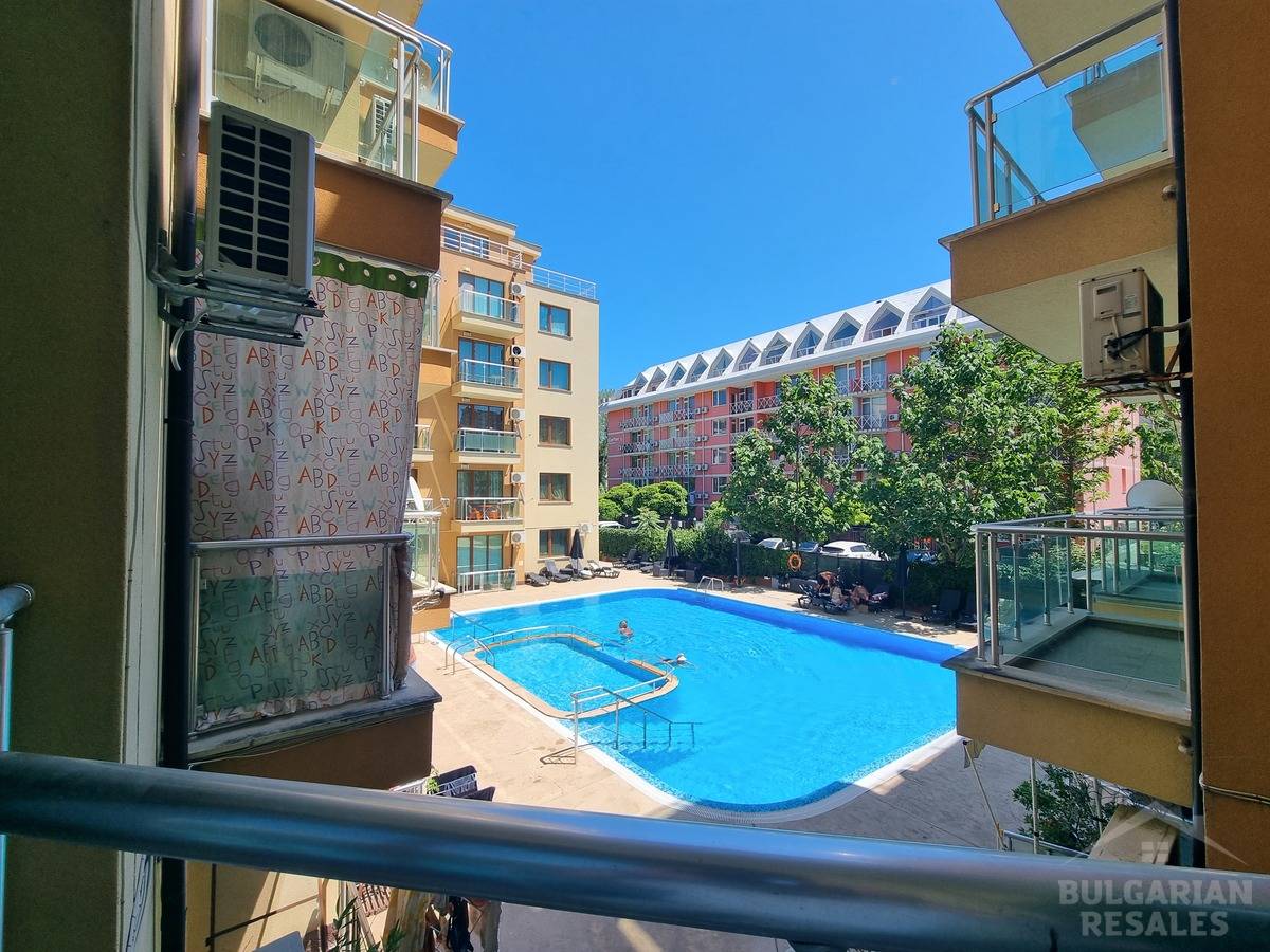 Studio in Sunny Beach, “Amadeus 11” complex, pool view ID: 6461 - Photo 8