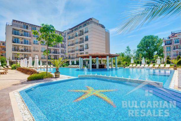 Pool view. Apartment in the “Dawn Park” complex, Sunny Beach resort ID: 6115 - Photo 18