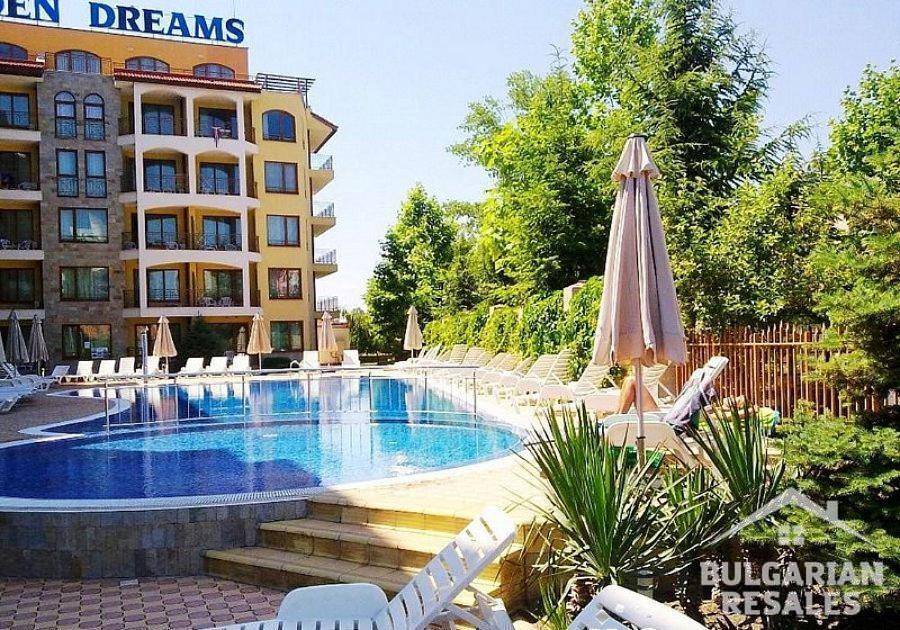 Moderný apartmán s výhľadom na bazén, komplex „Golden Dreams“ ID: 6180 - Фото1