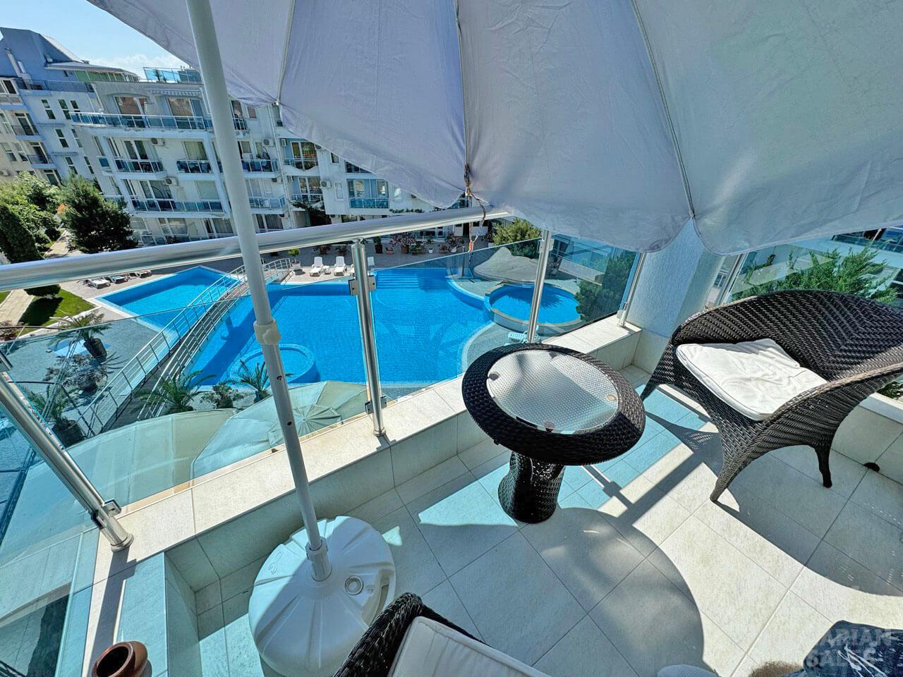 Mieszkanie w Nessebar ze wspaniałym widokiem na basen  ID: 4096 - Фото7