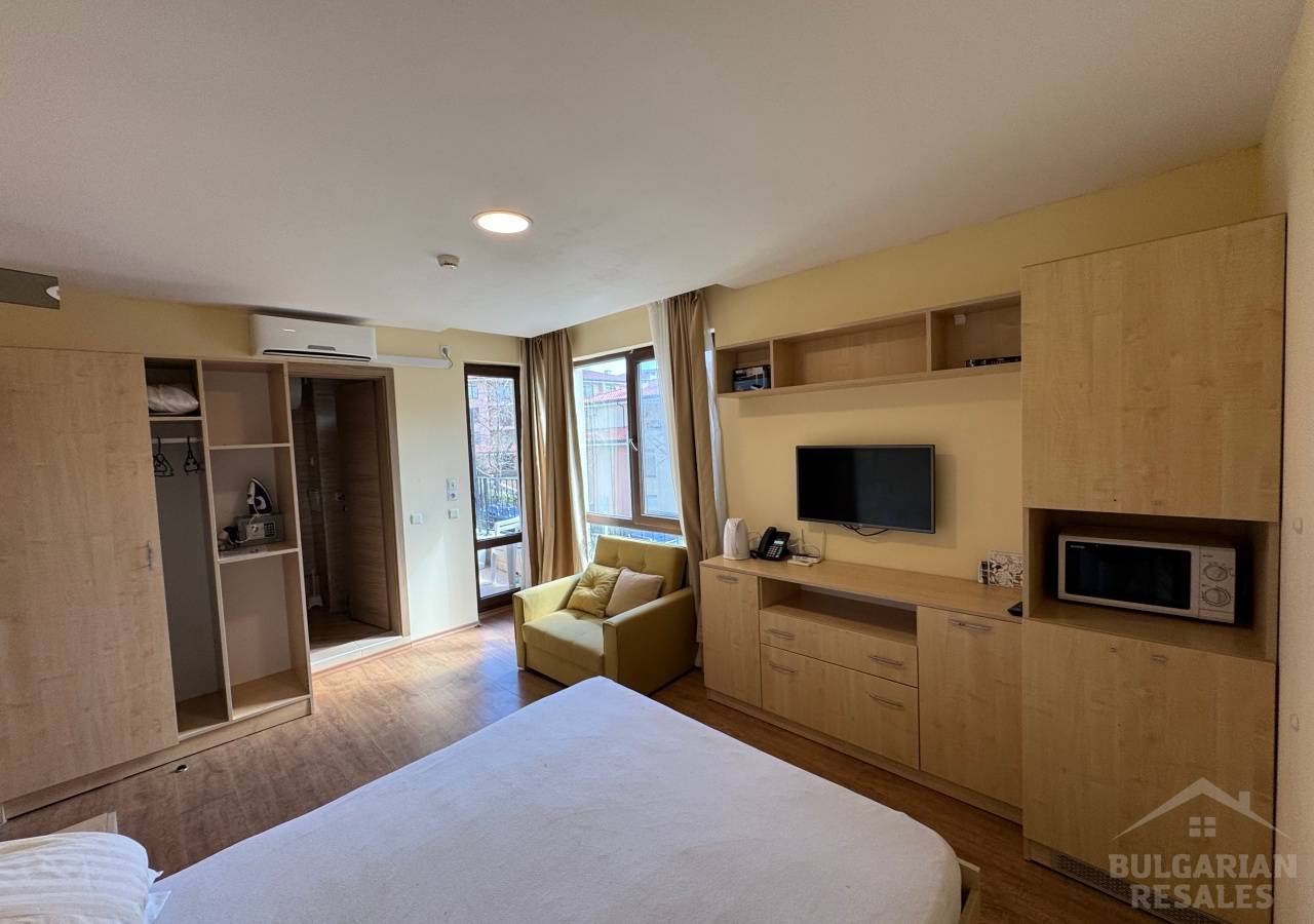 Kawalerka w pierwszej linii brzegowej w Sveti Vlas, prestiżowy kompleks „Premier Fort Beach” ID: 6066 - Фото4