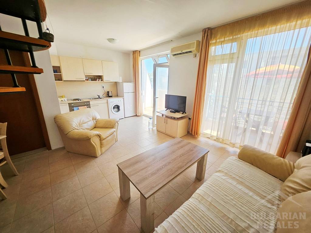 Korzystna inwestycja! Dwupoziomowy apartament z dwiema sypialniami w kurorcie Słoneczny Brzeg ID: 6098 - Фото4
