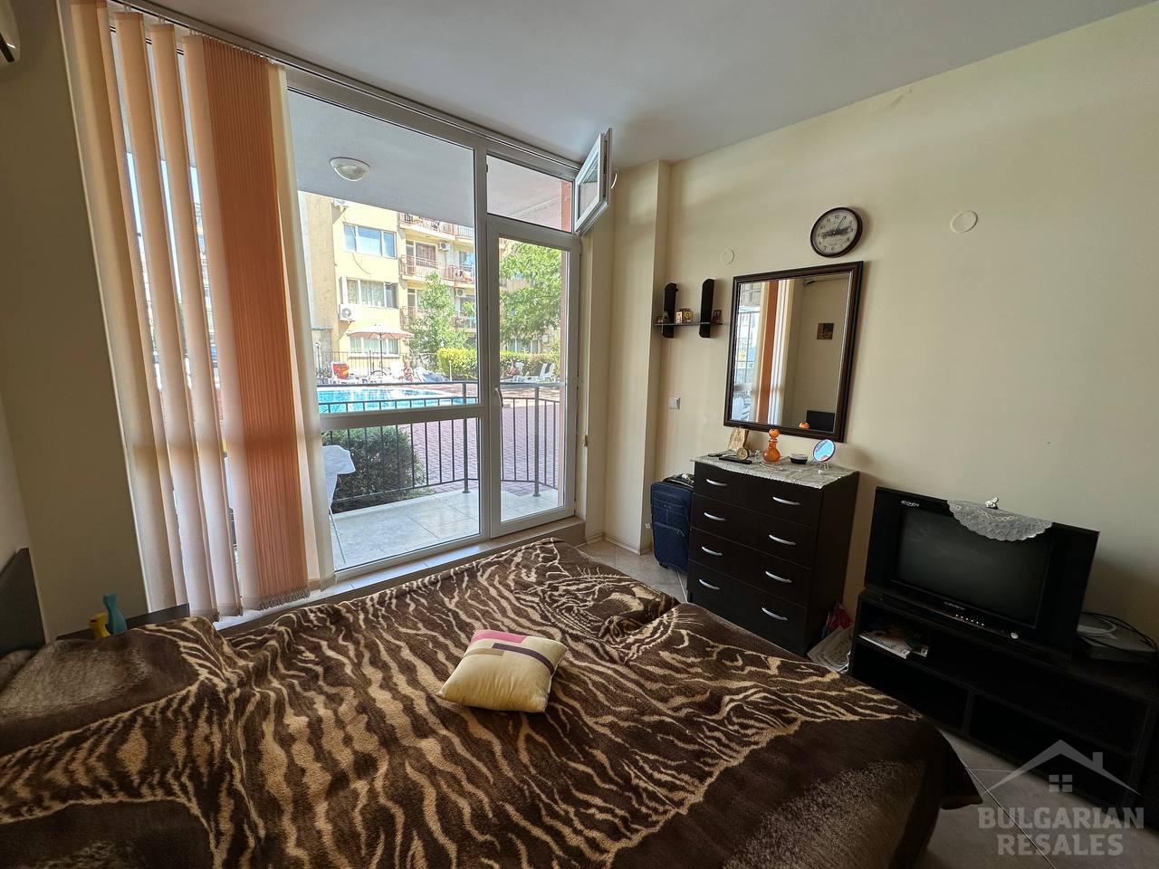 Евтин студио с изглед към басейна в Слънчев бряг ID: 5829 - Снимка 7